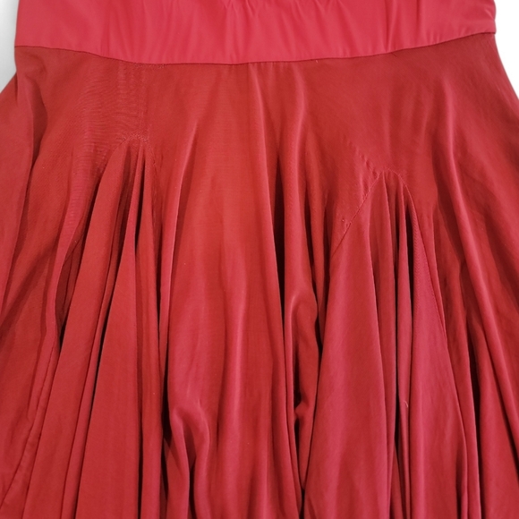 NWT $380 DEME BY GABRIELLA Dahlia Gown In Maroon XS